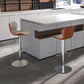 Modern Faux Leather Barstools Adjustable Height Swivel Barstools Clearhalo 'Bar Furniture' 'Bar Stools' 'bar_stools' 'furn' 'furn_bar_stools' 'Furniture' 'Kitchen & Dining Furniture' 7015587