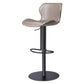Modern Faux Leather Barstools Adjustable Height Swivel Barstools Black Gray 1 Piece Clearhalo 'Bar Furniture' 'Bar Stools' 'bar_stools' 'furn' 'furn_bar_stools' 'Furniture' 'Kitchen & Dining Furniture' 7015589