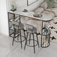 Glam Upholstered Dining Stools Round Bar Stools with Footrest
