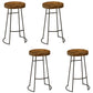 Modern Solid Wood Dining Stools Backless Barstools with Footrest 4 Piece Set Clearhalo 'Bar Furniture' 'Bar Stools' 'bar_stools' 'furn' 'furn_bar_stools' 'Furniture' 'Kitchen & Dining Furniture' 7015695