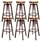 Industrial Armless Rotatable Counter Stool Iron Cafe Bar Stool with Pedal Copper 6 Piece Set Clearhalo 'Bar Furniture' 'Bar Stools' 'bar_stools' 'furn' 'furn_bar_stools' 'Furniture' 'Kitchen & Dining Furniture' 7015819