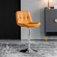 Tabouret de barre de hauteur réglable pivotant Bristol en faux cuir industriel avec repose-pieds