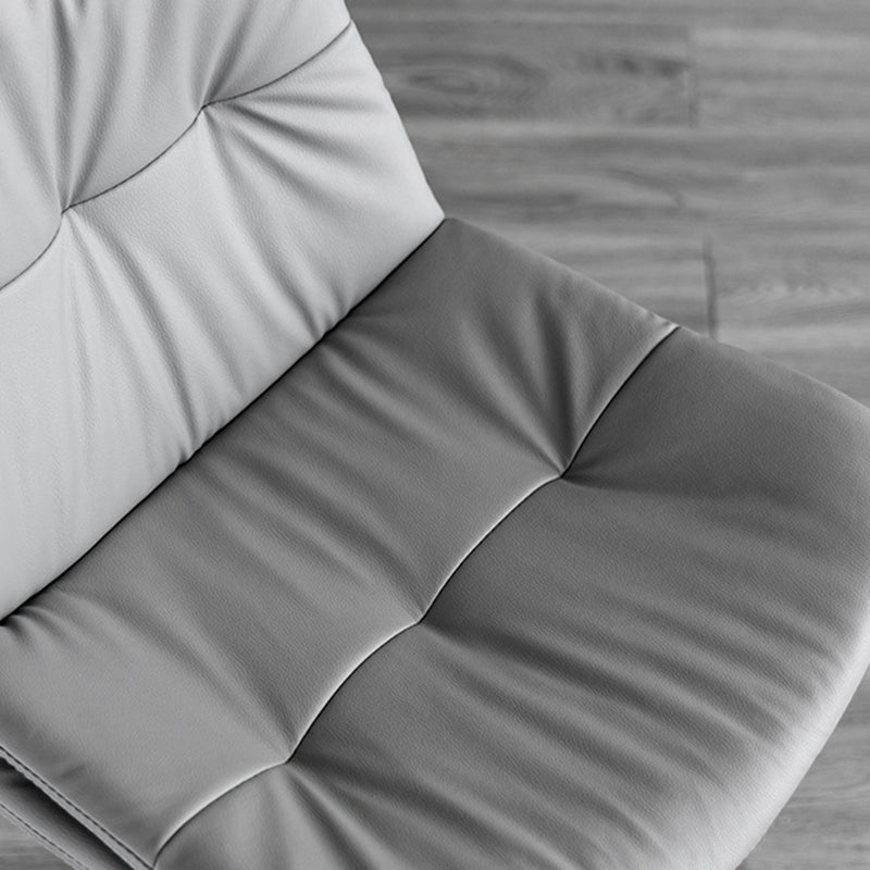 Tabouret de barre de hauteur réglable pivotant Bristol en faux cuir industriel avec repose-pieds