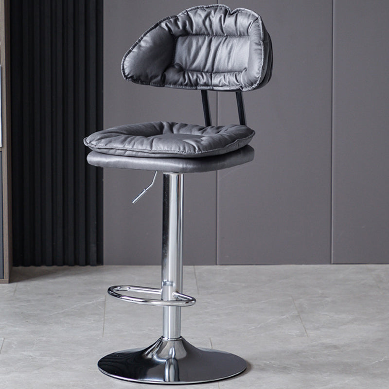 Tabouret de barre de hauteur réglable pivotant tabouret de bar en fer industriel avec repose-pied