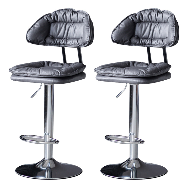 Tabouret de barre de hauteur réglable pivotant tabouret de bar en fer industriel avec repose-pied