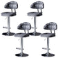 Tabouret de barre de hauteur réglable pivotant tabouret de bar en fer industriel avec repose-pied