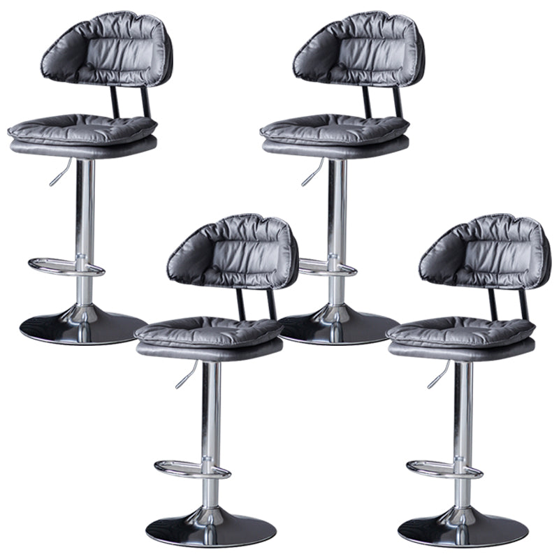 Tabouret de barre de hauteur réglable pivotant tabouret de bar en fer industriel avec repose-pied