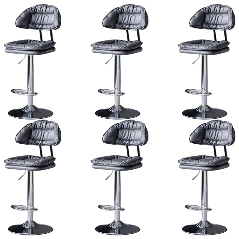 Tabouret de barre de hauteur réglable pivotant tabouret de bar en fer industriel avec repose-pied