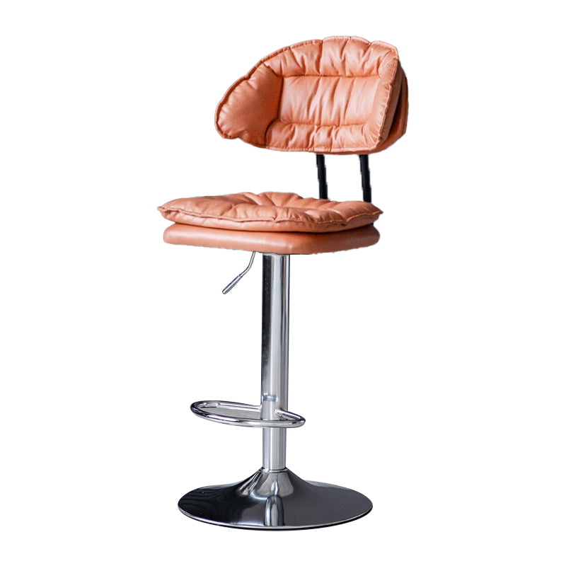 Tabouret de barre de hauteur réglable pivotant tabouret de bar en fer industriel avec repose-pied