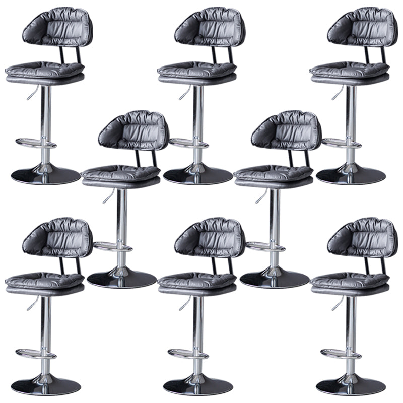 Tabouret de barre de hauteur réglable pivotant tabouret de bar en fer industriel avec repose-pied