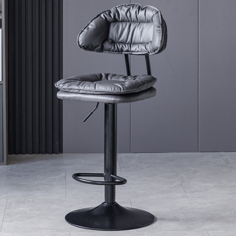 Tabouret de barre de hauteur réglable pivotant tabouret de bar en fer industriel avec repose-pied