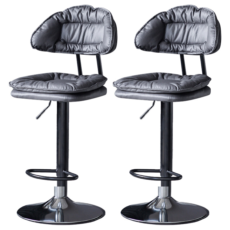 Tabouret de barre de hauteur réglable pivotant tabouret de bar en fer industriel avec repose-pied