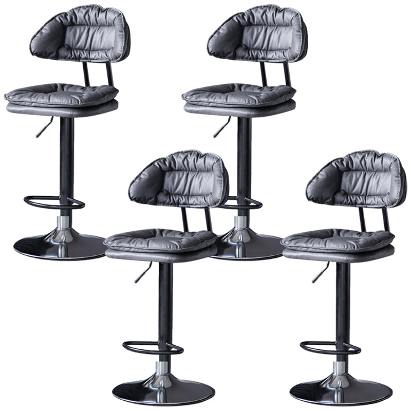 Tabouret de barre de hauteur réglable pivotant tabouret de bar en fer industriel avec repose-pied