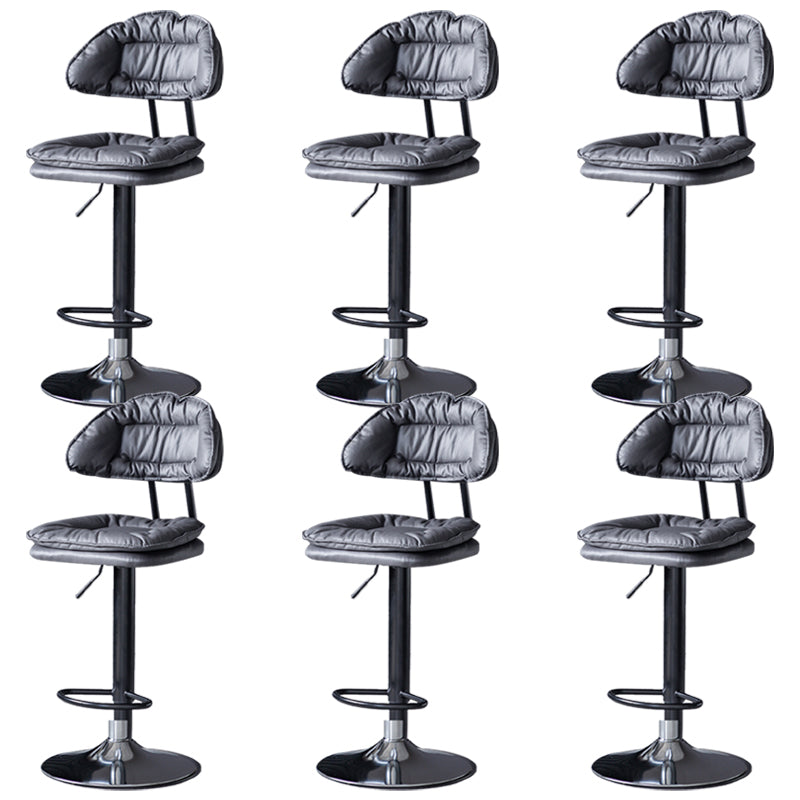 Tabouret de barre de hauteur réglable pivotant tabouret de bar en fer industriel avec repose-pied