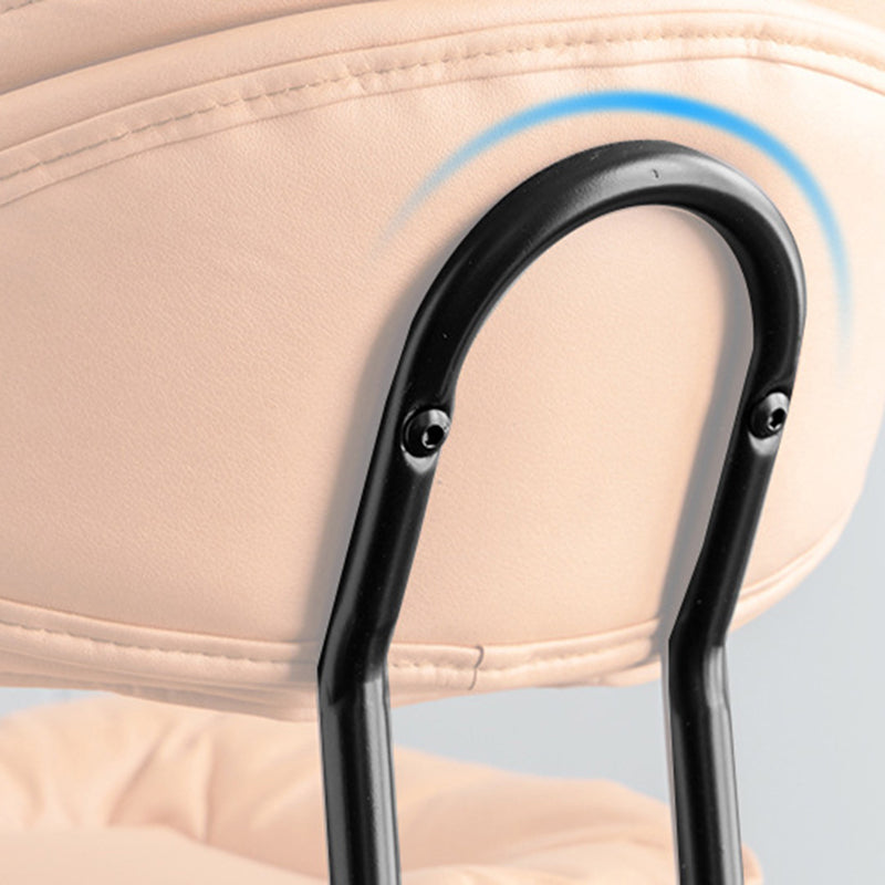 Tabouret de barre de hauteur réglable pivotant tabouret de bar en fer industriel avec repose-pied