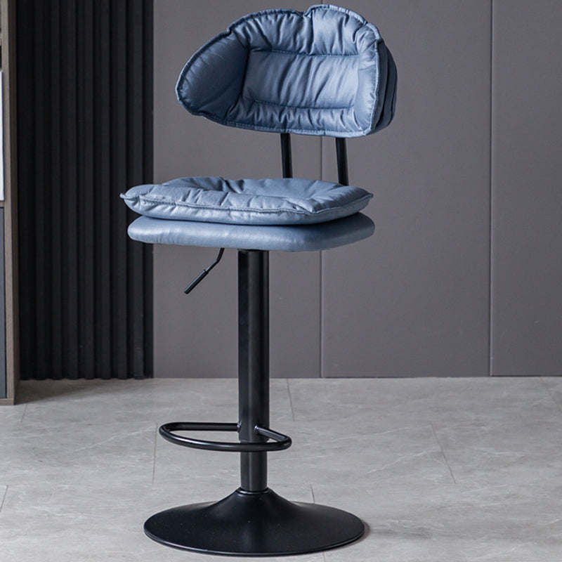 Tabouret de barre de hauteur réglable pivotant tabouret de bar en fer industriel avec repose-pied