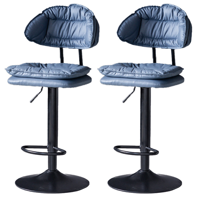 Tabouret de barre de hauteur réglable pivotant tabouret de bar en fer industriel avec repose-pied