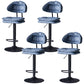 Tabouret de barre de hauteur réglable pivotant tabouret de bar en fer industriel avec repose-pied