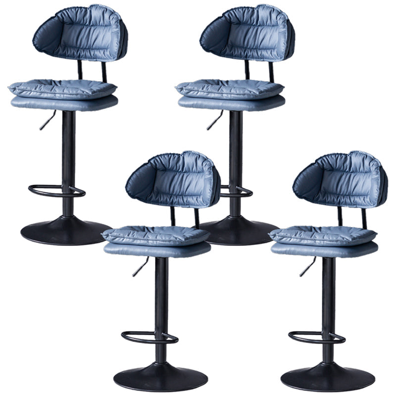 Tabouret de barre de hauteur réglable pivotant tabouret de bar en fer industriel avec repose-pied