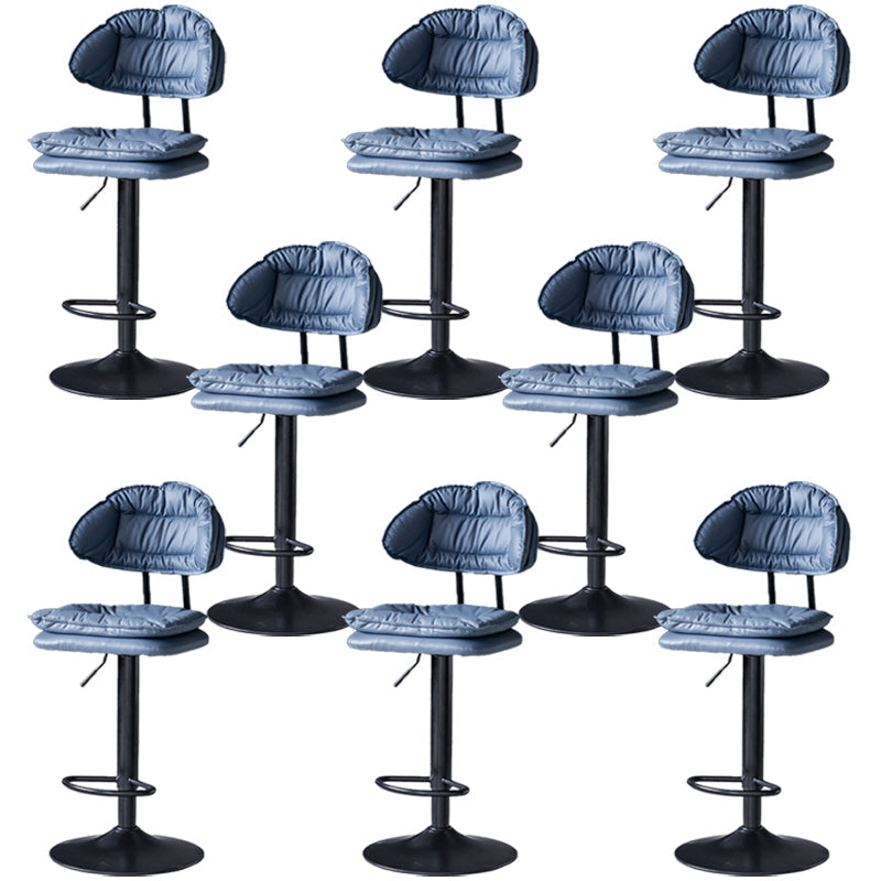 Tabouret de barre de hauteur réglable pivotant tabouret de bar en fer industriel avec repose-pied