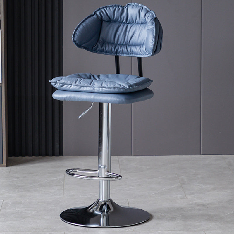 Tabouret de barre de hauteur réglable pivotant tabouret de bar en fer industriel avec repose-pied