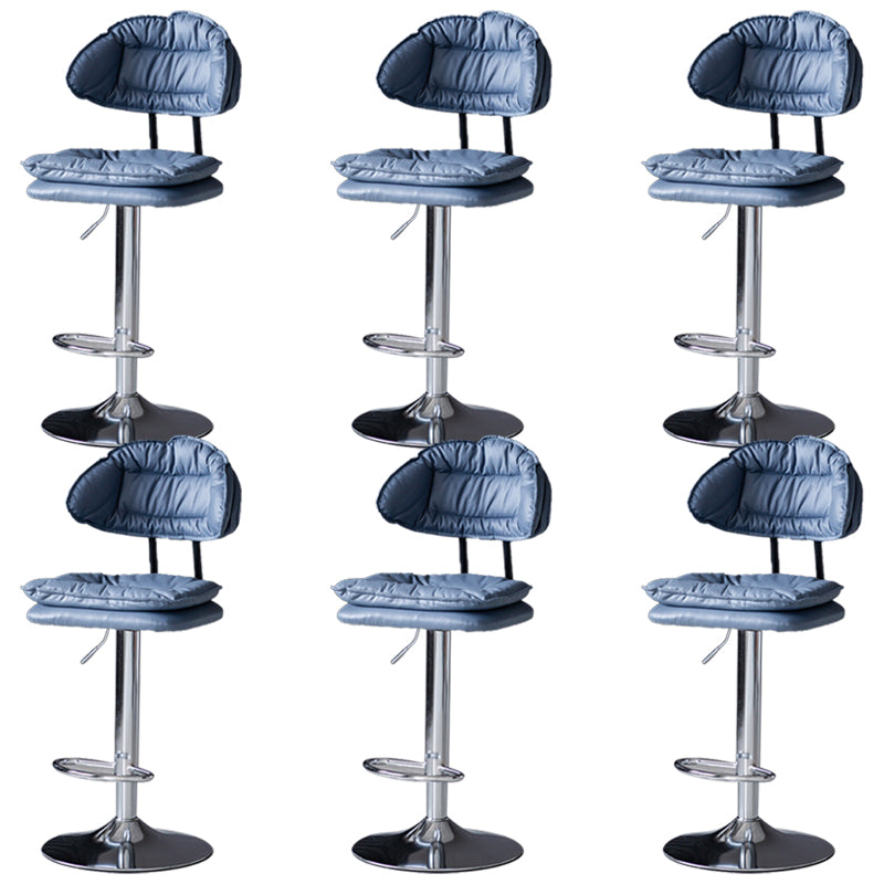 Tabouret de barre de hauteur réglable pivotant tabouret de bar en fer industriel avec repose-pied