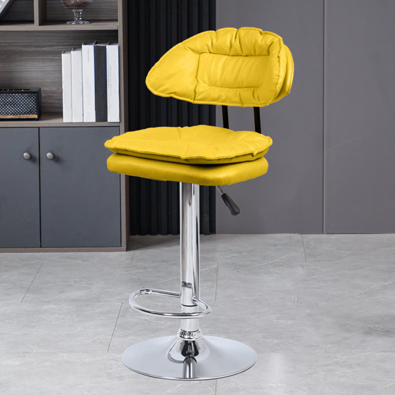 Tabouret de barre de hauteur réglable pivotant tabouret de bar en fer industriel avec repose-pied