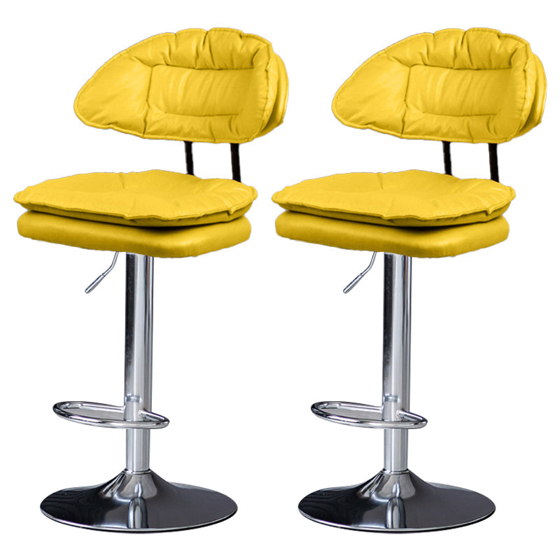 Tabouret de barre de hauteur réglable pivotant tabouret de bar en fer industriel avec repose-pied