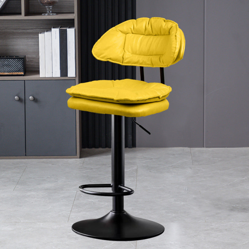 Tabouret de barre de hauteur réglable pivotant tabouret de bar en fer industriel avec repose-pied