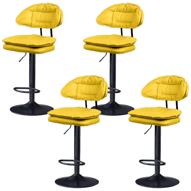 Tabouret de barre de hauteur réglable pivotant tabouret de bar en fer industriel avec repose-pied