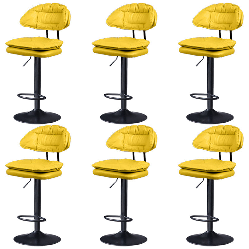 Tabouret de barre de hauteur réglable pivotant tabouret de bar en fer industriel avec repose-pied