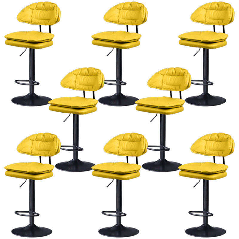 Tabouret de barre de hauteur réglable pivotant tabouret de bar en fer industriel avec repose-pied