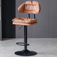Tabouret de barre de hauteur réglable pivotant tabouret de bar en fer industriel avec repose-pied