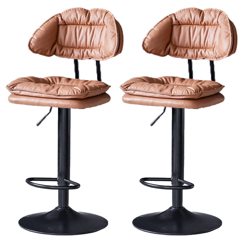 Tabouret de barre de hauteur réglable pivotant tabouret de bar en fer industriel avec repose-pied