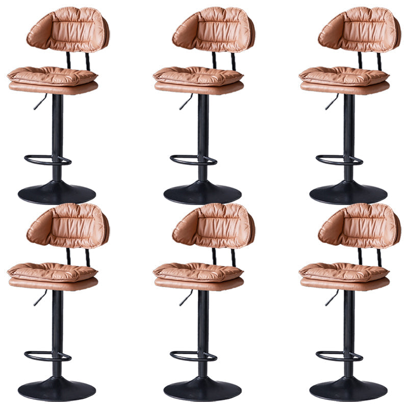 Tabouret de barre de hauteur réglable pivotant tabouret de bar en fer industriel avec repose-pied