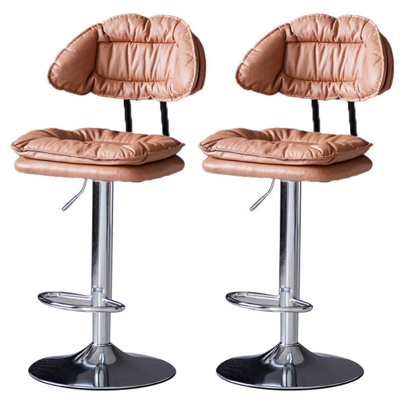 Tabouret de barre de hauteur réglable pivotant tabouret de bar en fer industriel avec repose-pied