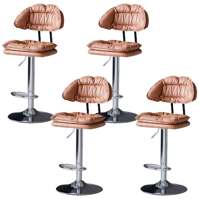 Tabouret de barre de hauteur réglable pivotant tabouret de bar en fer industriel avec repose-pied