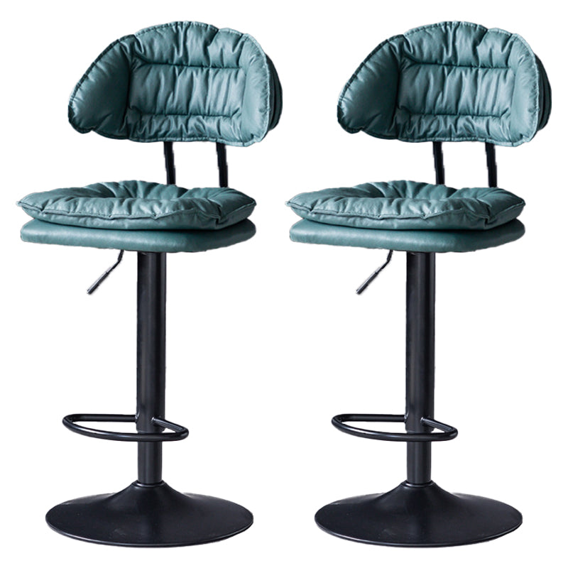 Tabouret de barre de hauteur réglable pivotant tabouret de bar en fer industriel avec repose-pied