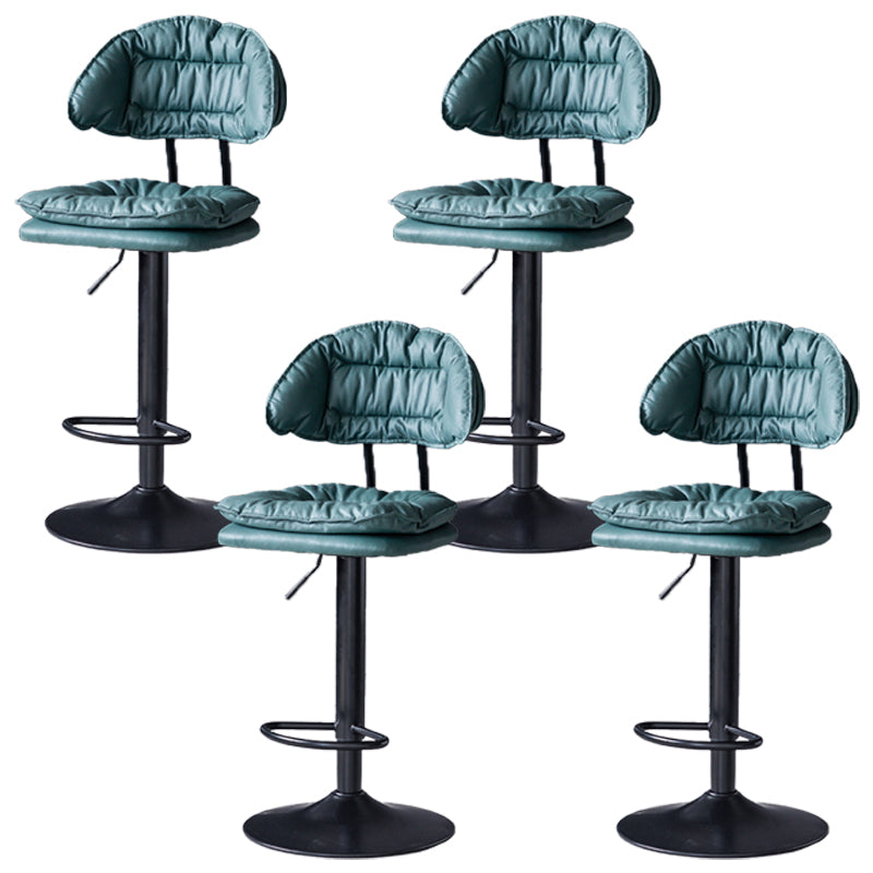 Tabouret de barre de hauteur réglable pivotant tabouret de bar en fer industriel avec repose-pied