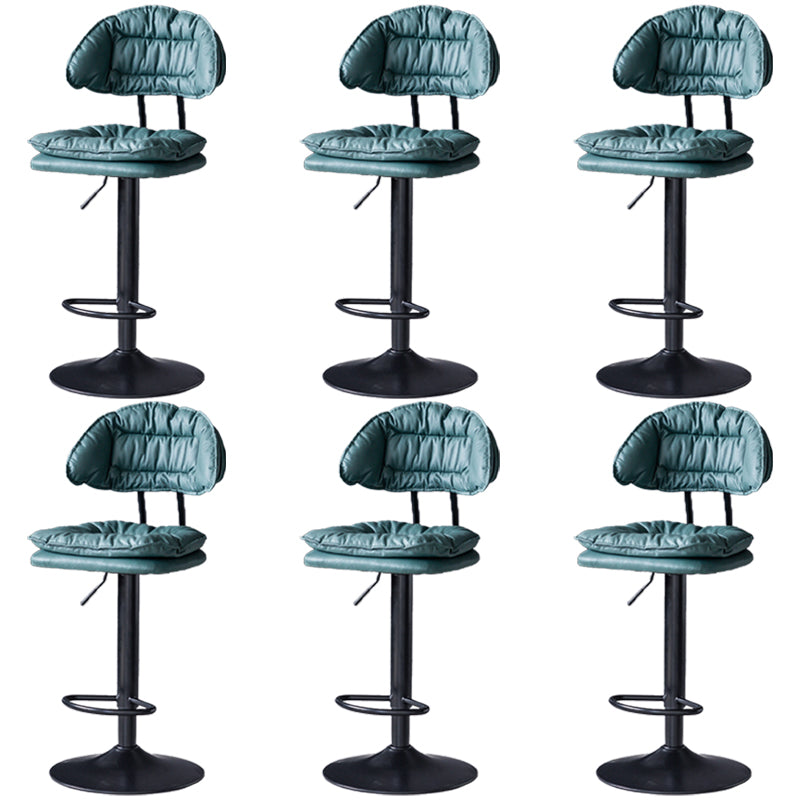 Tabouret de barre de hauteur réglable pivotant tabouret de bar en fer industriel avec repose-pied