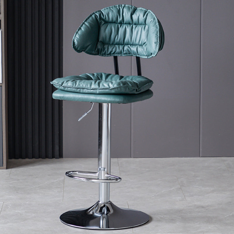 Tabouret de barre de hauteur réglable pivotant tabouret de bar en fer industriel avec repose-pied