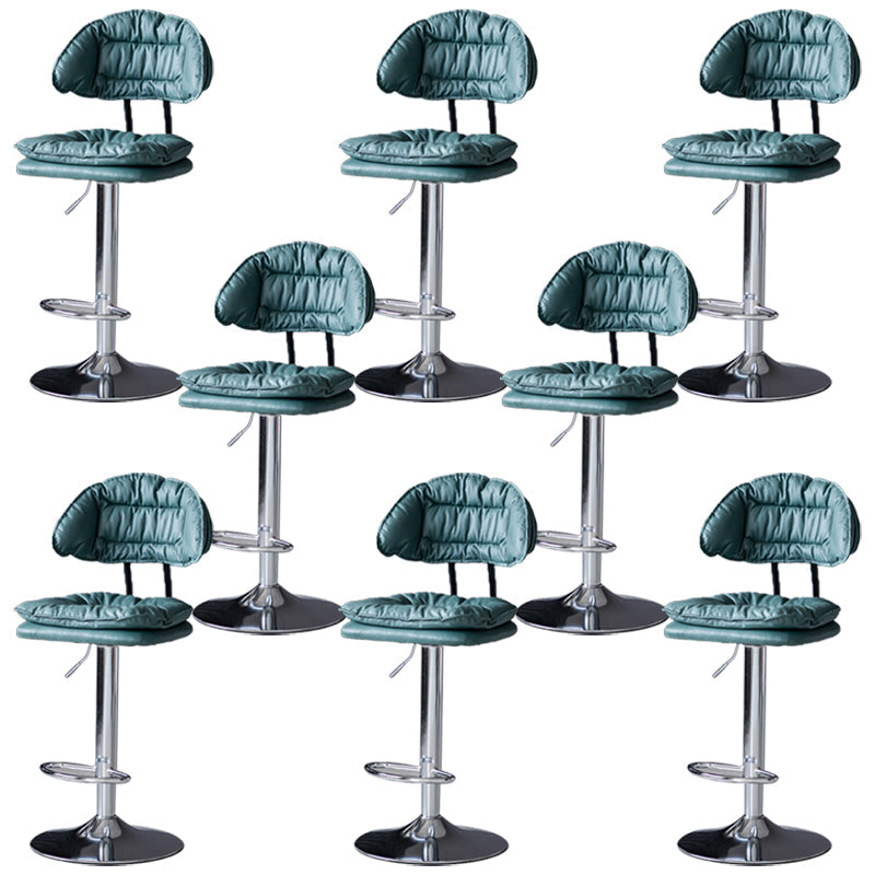 Tabouret de barre de hauteur réglable pivotant tabouret de bar en fer industriel avec repose-pied