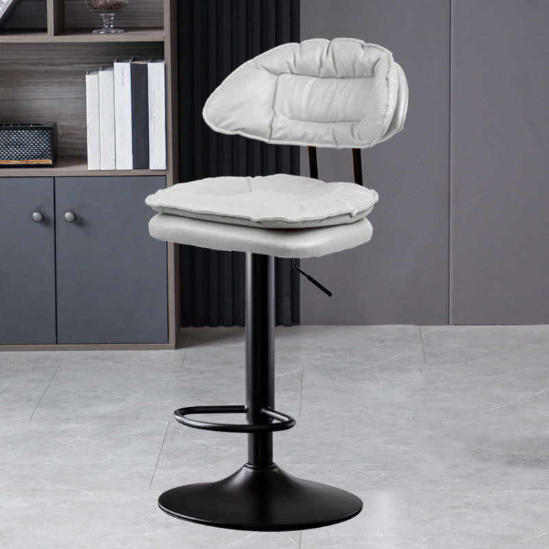 Tabouret de barre de hauteur réglable pivotant tabouret de bar en fer industriel avec repose-pied