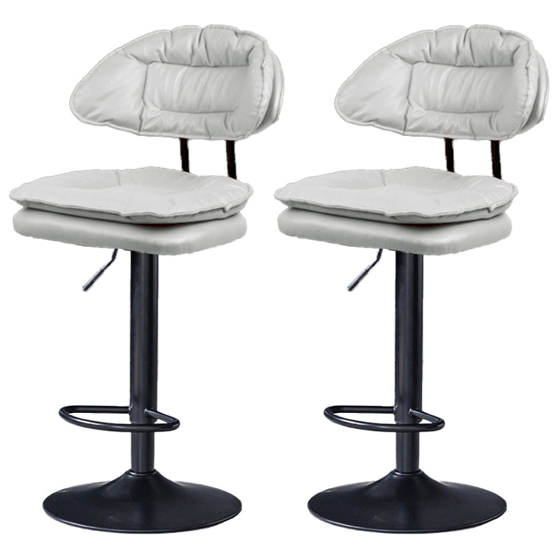 Tabouret de barre de hauteur réglable pivotant tabouret de bar en fer industriel avec repose-pied