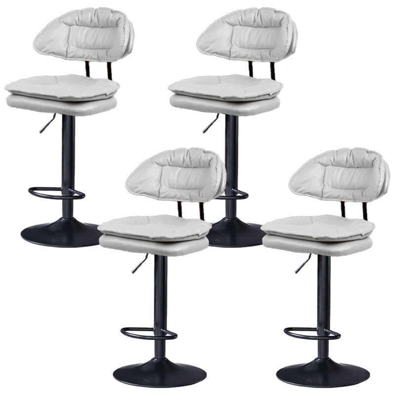 Tabouret de barre de hauteur réglable pivotant tabouret de bar en fer industriel avec repose-pied