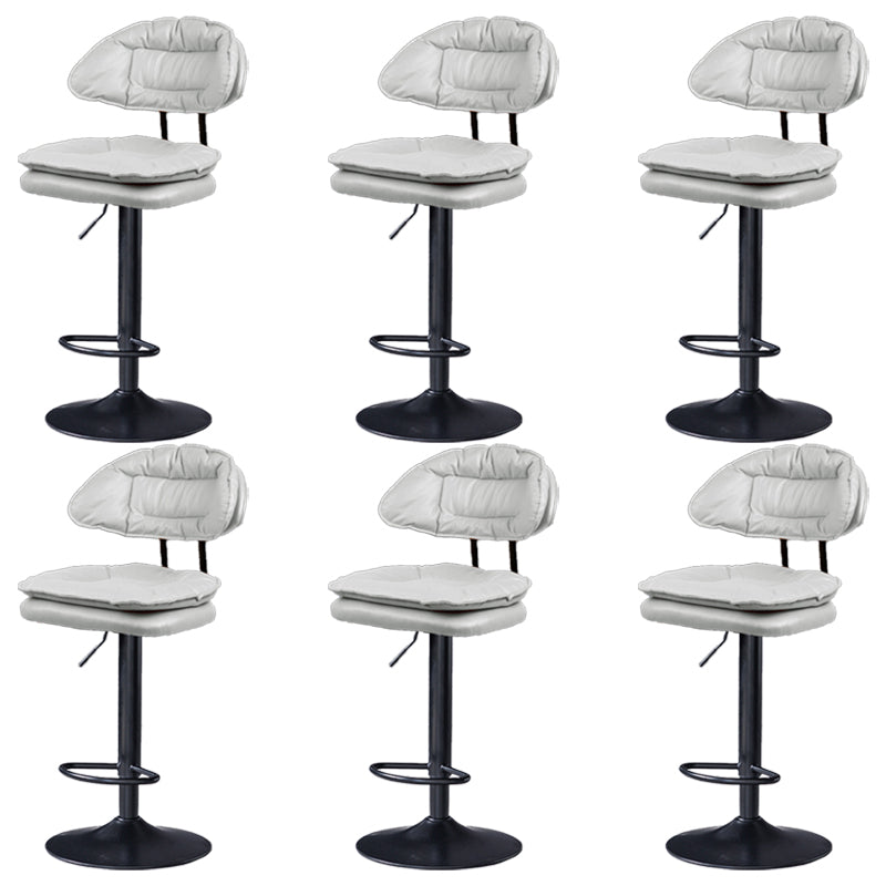 Tabouret de barre de hauteur réglable pivotant tabouret de bar en fer industriel avec repose-pied