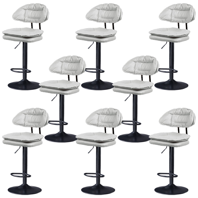 Tabouret de barre de hauteur réglable pivotant tabouret de bar en fer industriel avec repose-pied