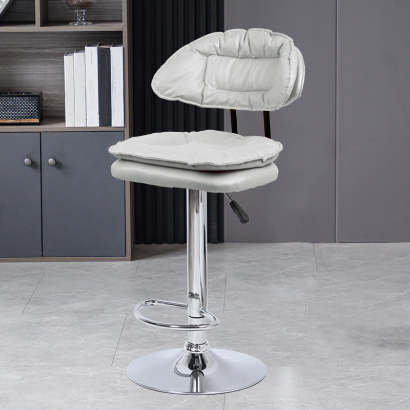 Tabouret de barre de hauteur réglable pivotant tabouret de bar en fer industriel avec repose-pied