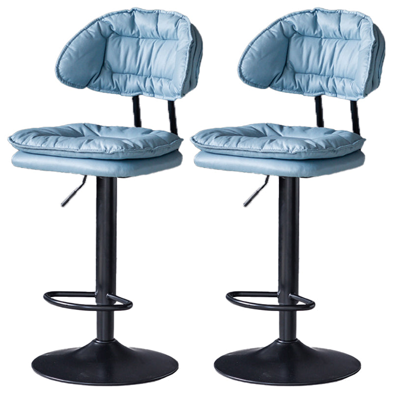 Tabouret de barre de hauteur réglable pivotant tabouret de bar en fer industriel avec repose-pied