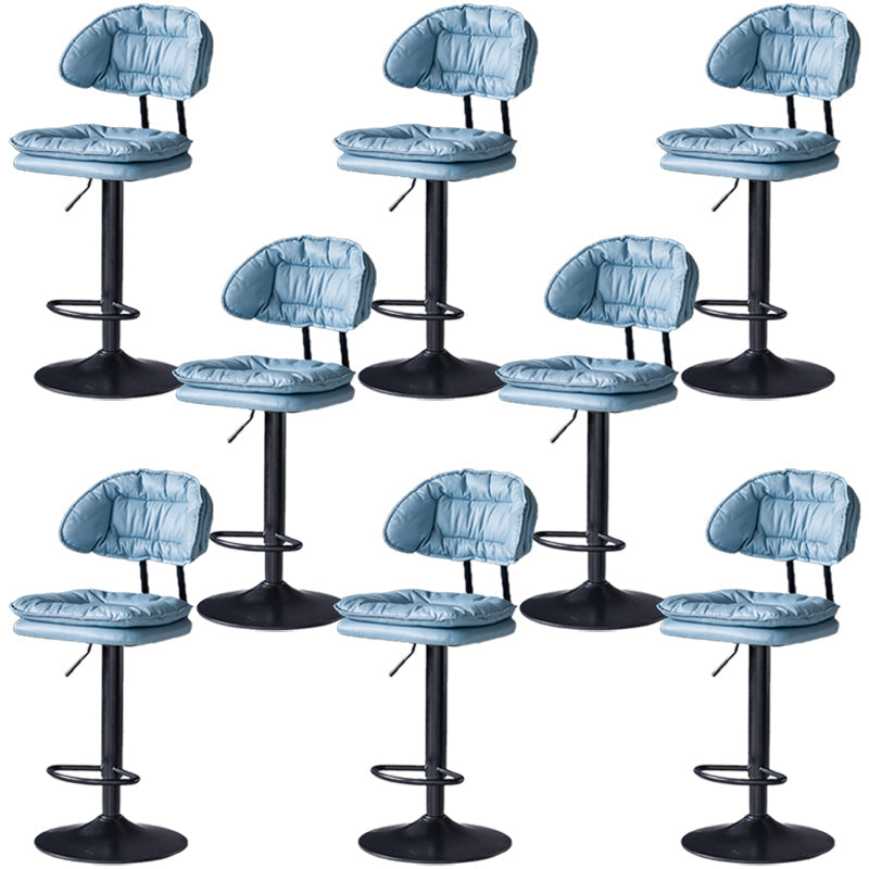 Tabouret de barre de hauteur réglable pivotant tabouret de bar en fer industriel avec repose-pied